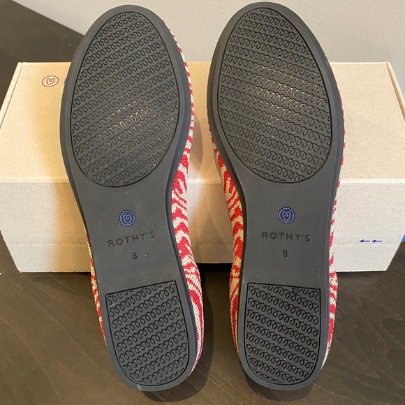RARE Retired Red Zebra Rothy’s Loafers - Picture 5 of 7
